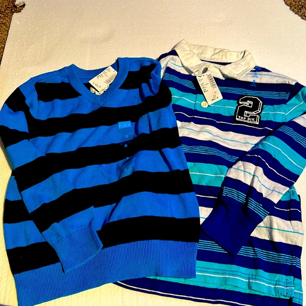 Children’s place size small 5/6 2 pack bundle long sleeve shirts